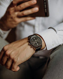 Hugo Boss Skymaster Black Dial Black Leather Strap Watch for Men - 1513782 Authentic Buy Shop Now