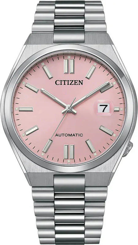 Citizen x Pantone Automatic Dreamy Pink Dial Silver Steel Strap Watch For Men - NJ0158-89X Authentic Buy Shop Now
