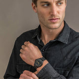 Armani Exchange Cayde Chronograph Black Dial Black Mesh Strap Watch For Men - AX2716 Authentic Buy Shop Now