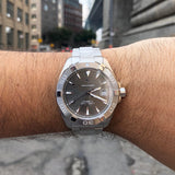 Tag Heuer Aquaracer Automatic Anthracite Grey Dial Silver Steel Strap Watch for Men - WAY2113.BA0928 Authentic Buy Shop Now