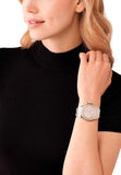 Michael Kors Everest Three Hand Rose Gold Dial Two Tone Steel Strap Watch For Women - MK7402 Authentic Buy Shop Now