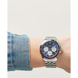 Guess Odyssey Multifunction Blue Dial Silver Steel Strap Watch For Men - W1107G2 Authentic Buy Shop Now