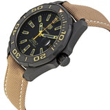 Tag Heuer Aquaracer 300 Calibre 5 Automatic Black Dial Brown Nylon Strap Watch for Men - WAY208C.FC6383 Authentic Buy Shop Now