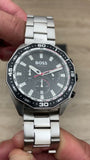 Hugo Boss Energy Chronograph Black Dial Silver Steel Strap Watch For Men - 1513971 Authentic Buy Shop Now