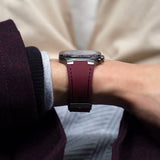 Guess Headline Multifunction Grey Dial Burgundy Silicone Strap Watch For Men - GW0571G4 Authentic Buy Shop Now