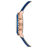 Swarovski Octea Lux Chrono Blue Dial Blue Leather Strap Watch for Women - 5563480 Authentic Buy Shop Now