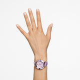 Swarovski Octea Lux Chrono Purple Dial Purple Leather Strap Watch for Women - 5632263 Authentic Buy Shop Now