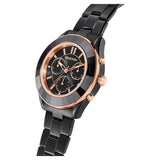 Swarovski Octea Lux Sport Black Dial Black Steel Strap Unisex Watch - 5610472 Authentic Buy Shop Now