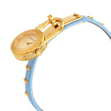 Versace Medusa Lock Icon Quartz White Dial Blue Leather Strap Watch for Women - VEDW00419 Authentic Buy Shop Now