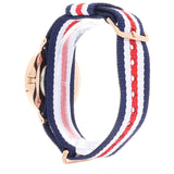 Daniel Wellington Classic Canterbury White Dial Two Tone NATO Strap Watch For Women - DW00100030 Authentic Buy Shop Now