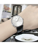 Calvin Klein Posh Silver Dial Black Leather Strap Watch for Men - K8Q311C6 Authentic Buy Shop Now