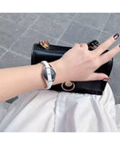 Calvin Klein Rebel White Black Dial White Leather Strap Watch for Women - K8P231L1 Authentic Buy Shop Now