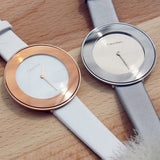 Calvin Klein Chic White Dial White Leather Strap Watch for Women - K7N236K2 Authentic Buy Shop Now