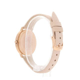 Emporio Armani Kappa Rose Gold & White Dial Beige Nude Leather Strap Watch For Women - AR2510 Authentic Buy Shop Now