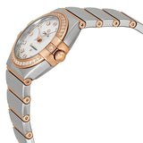 Omega Constellation Diamonds Mother of Pearl Dial Two Tone Steel Strap Watch for Women - 123.25.27.60.55.006 Authentic Buy Shop Now