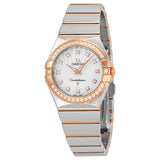 Omega Constellation Diamonds Mother of Pearl Dial Two Tone Steel Strap Watch for Women - 123.25.27.60.55.006 Authentic Buy Shop Now