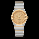 Omega Constellation Manhattan Yellow Dial Two Tone Steel Strap Watch for Women - 131.20.28.60.08.001 Authentic Buy Shop Now