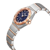 Omega Constellation Quartz Diamonds Blue Dial Two Tone Steel Strap Watch for Women - 131.20.25.60.53.002 Authentic Buy Shop Now