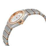 Omega Constellation Quartz Diamonds Mother of Pearl Dial Two Tone Steel Strap Watch for Women - 131.25.25.60.55.001 Authentic Buy Shop Now