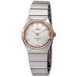 Omega Constellation Quartz Diamonds Mother of Pearl Dial Two Tone Steel Strap Watch for Women - 131.25.25.60.55.001 Authentic Buy Shop Now