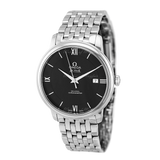 Omega De Ville Prestige Co-Axial Black Dial Silver Steel Strap Watch for Men - 424.10.40.20.01.001 Authentic Buy Shop Now
