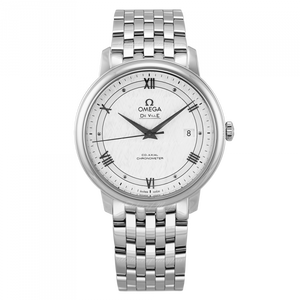 Omega De Ville Prestige Co Axial Automatic White Dial Silver Steel Strap Watch for Men - 424.10.40.20.02.005 Authentic Buy Shop Now