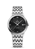 Omega De Ville Prestige Co-Axial Black Dial Silver Steel Strap Watch for Men - 424.10.40.20.01.001 Authentic Buy Shop Now