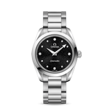 Omega Seamaster Aqua Terra Quartz Diamond Black Dial Silver Steel Strap Watch for Women - 220.10.28.60.51.001 Authentic Buy Shop Now