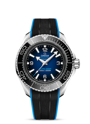 Omega Planet Ocean 6000M Co Axial Master Chronometer 45.5mm Blue Dial Black Rubber Strap Watch for Men - 21532462103001 Authentic Buy Shop Now