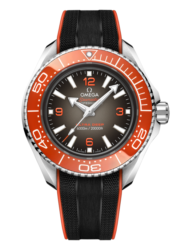 Omega Seamaster Planet Ocean 6000M Co Axial Master Chronograph Black Dial Black Rubber Strap Watch for Men - 21532462106001 Authentic Buy Shop Now