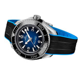 Omega Planet Ocean 6000M Co Axial Master Chronometer 45.5mm Blue Dial Black Rubber Strap Watch for Men - 21532462103001 Authentic Buy Shop Now