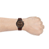Fossil Retro Pilot Chronograph Brown Dial Brown Leather Strap Watch for Men - FS5833 Authentic Buy Shop Now