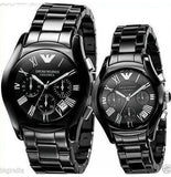 Emporio Armani Black Ceramic Dial Ceramic Strap Watch For Women - AR1401 Authentic Buy Shop Now