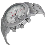 Gucci G Chrono Chronograph White Dial Silver Steel Strap Watch For Men - YA101339 Authentic Buy Shop Now