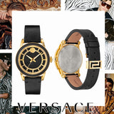 Versace Code Quartz Black Dial Black Leather Strap Watch For Men - VEPO00320 Authentic Buy Shop Now