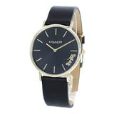 Coach Perry Black Dial Black Leather Strap Watch for Women - 14503333 Authentic Buy Shop Now