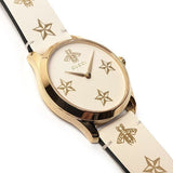Gucci G Timeless White Dial White Leather Strap Watch For Women - YA1264096 Authentic Buy Shop Now