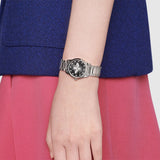 Gucci G Timeless Quartz Diamonds Black Dial Silver Steel Strap Watch For Women - YA1265024 Authentic Buy Shop Now