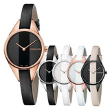 Calvin Klein Rebel Black Dial Black Leather Strap Watch for Women - K8P236C1 Authentic Buy Shop Now