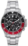 Michael Kors Everest Chronograph Black Dial Silver Steel Strap Watch For Men - MK8977 Authentic Buy Shop Now