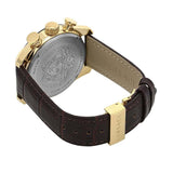 Versace V-Ray Chronograph Quartz Black Dial Brown Leather Strap Watch For Men - VEDB00318 Authentic Buy Shop Now