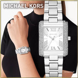 Michael Kors Emery Three-Hand Crystals White Dial Silver Steel Strap Watch for Women - MK4642 Authentic Buy Shop Now