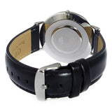Daniel Wellington Classic Sheffield White Dial Black Leather Strap Watch For Men - DW00100020 Authentic Buy Shop Now
