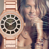 Michael Kors Kerry Black Mother of Pearl Dial Rose Gold Dial Watch for Women - MK3397 Authentic Buy Shop Now