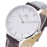 Daniel Wellington Classic Petite York White Dial Black Leather Strap Watch For Women - DW00100188 Authentic Buy Shop Now