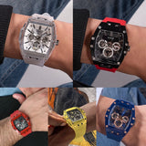 Guess Phoenix Multifunction Black Dial Red Rubber Strap Watch for Men - GW0203G4 Authentic Buy Shop Now
