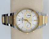Salvatore Ferragamo F-80 Classic White Dial Two Tone Steel Strap Watch for Men - SFME00821 Authentic Buy Shop Now