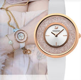 Swarovski Crystalline Pure White Dial White Leather Strap Watch for Women - 5376083 Authentic Buy Shop Now
