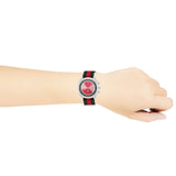 Gucci Grip Quartz Chronograph Red Dial Two Tone NATO Strap Watch for Men - YA157304 Authentic Buy Shop Now