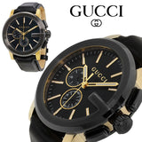 Gucci G Chrono Black Dial Black Leather Strap Watch For Men - YA101203 Authentic Buy Shop Now